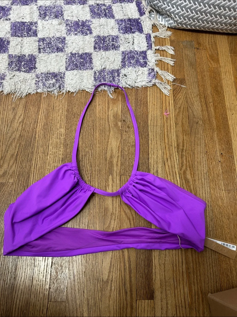 NWT Skims Recycled Swim Cut Out Halter Triangle Top